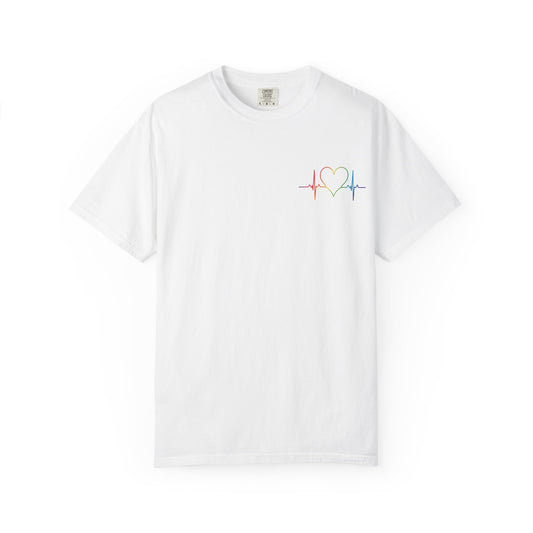 Rainbow Heartbeat Pride Tee